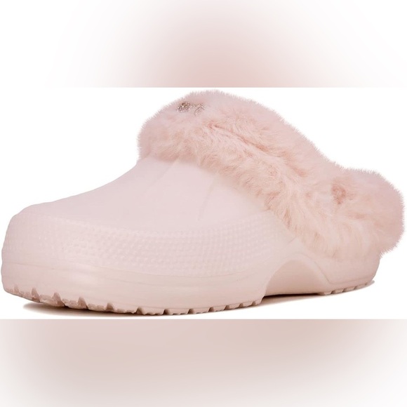 Juicy Couture Shoes - Juicy Couture Faux Fur Clogs Cora Q-Blush Pink Slide-On Mules Womens 9​